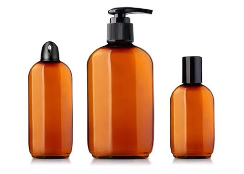Brown  bottle isolated Foto stock