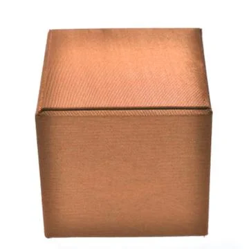 Brown box isolated on white Stock Photos