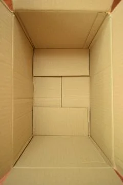 Brown box packaging for design, paper industry Foto stock