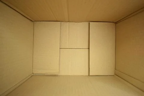 Brown box packaging for design, paper industry Stock Photos