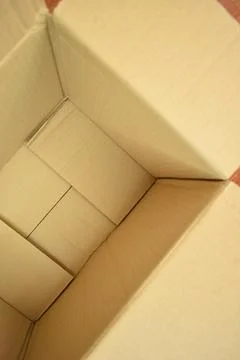 Brown box packaging for design, paper industry Stock Photos