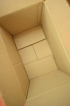 Brown box packaging for design, paper industry Stock Photos