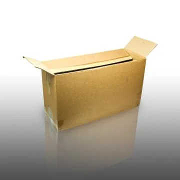 Brown box. Stock Photos