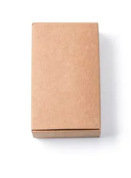 Brown boxes recycle isolated Stock Photos
