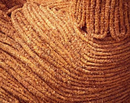 Brown braided straw Stock Photos