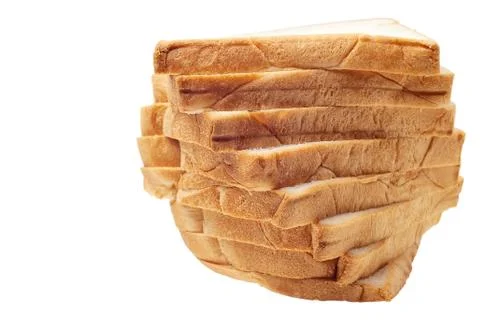 Brown bread stack Stock Photos