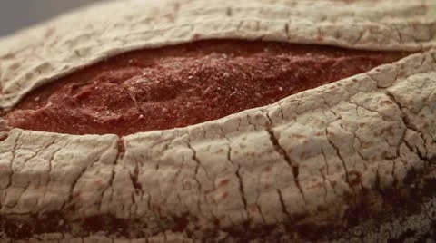 Brown Bread Static Close Stock Footage 9500972