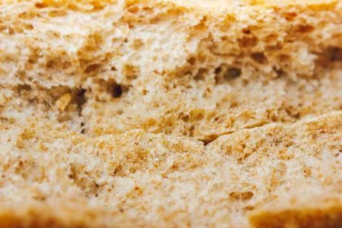 Brown bread texture.sliced black bread.pores of bread Stock Photos
