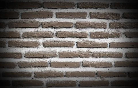 Brown brick background Stock Photos