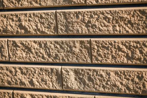 Brown brick. Brick texture, building material, smooth brick laying during rep Fotos de archivo