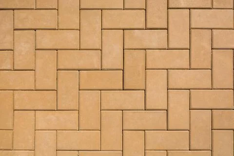 Brown brick pavement texture background Stock Photos