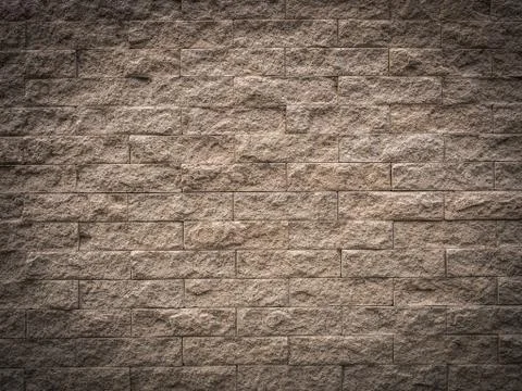 Brown brick wall for background Stock-Fotos