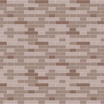 Brown brick wall background - Vector illustration イラスト素材