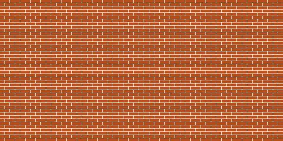 Brown brick wall geometric pattern background. Abstract backdrop Vector EPS 10. Stock Illustration