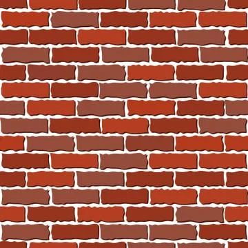 Brown brick wall Stock Illustration