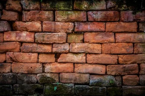 Brown brick wall Stock Photos
