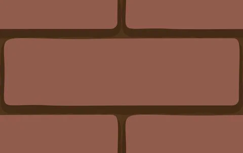 Brown brick wall seamless pattern Stock Illustration