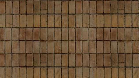 Brown brick wall surface texture as background image Stock Photos
