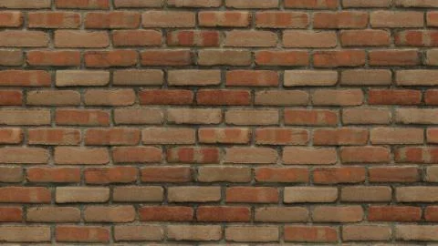 Brown brick wall texture background Stock Illustration