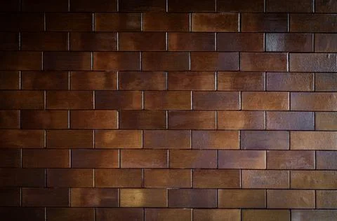 Brown brick wall texture background material of industry building constructio Fotos de archivo