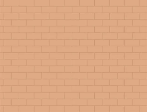 Brown brick wall vector flat isolated Stock Illustration