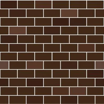 Brown bricks wall. Decorative blocks wallpaper, interior background Illustrazione stock