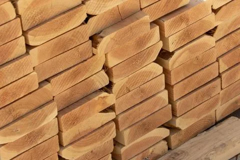 Brown Brickwork Pattern on Hardwood Wall Foto stock