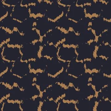 Brown Brush Strokes Seamless Pattern Background Stock Illustration