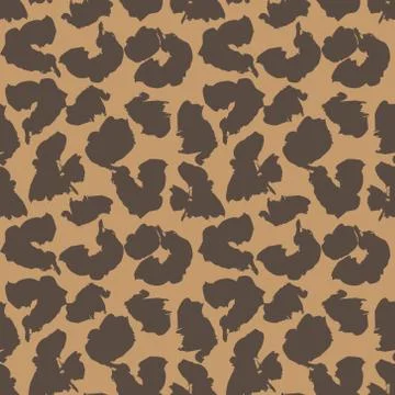 Brown Brush Strokes Seamless Pattern Background 스톡 일러스트