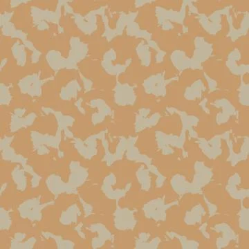 Brown Brush Strokes Seamless Pattern Background Stock Illustration