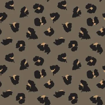 Brown Brush Strokes Seamless Pattern Background 스톡 일러스트