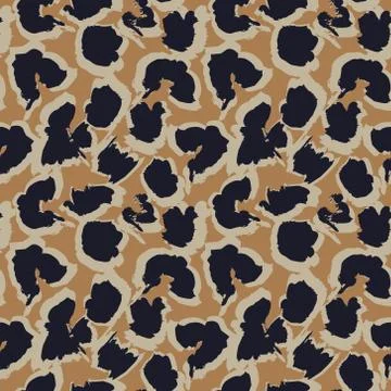Brown Brush Strokes Seamless Pattern Background Illustrazione stock