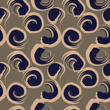 Brown Brush Strokes Seamless Pattern Background Stock Illustration