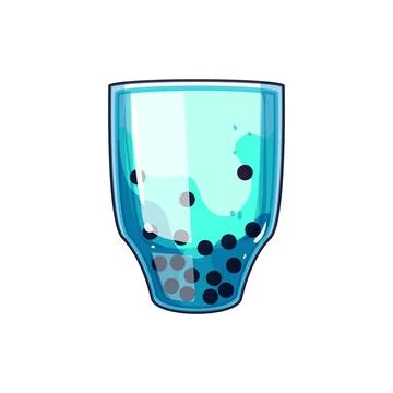 Brown bubble tea cartoon vector illustration Stock Illustration