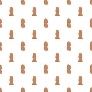 Brown buttoned coat repeating seamless fashion pattern wallpaper 스톡 일러스트