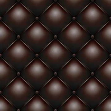 Brown buttoned leather upholstery pattern texture Stock Illustration