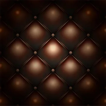 Brown buttoned leather upholstery pattern texture Illustrazione stock