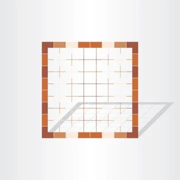 Brown cage grid design element 스톡 일러스트