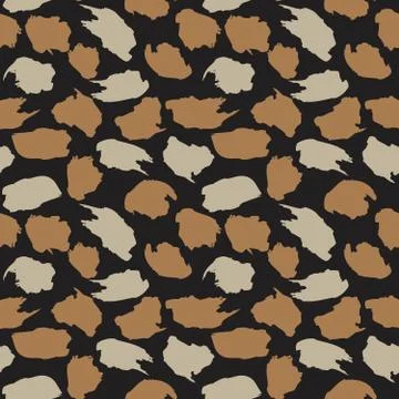 Brown Camouflage Abstract Seamless Pattern Background 스톡 일러스트