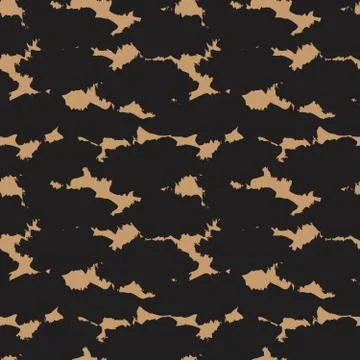 Brown Camouflage Abstract Seamless Pattern Background イラスト素材