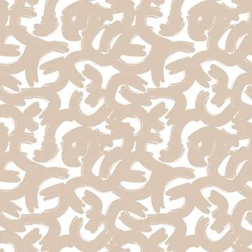 Brown Camouflage Abstract Seamless Pattern Background Stock Illustration