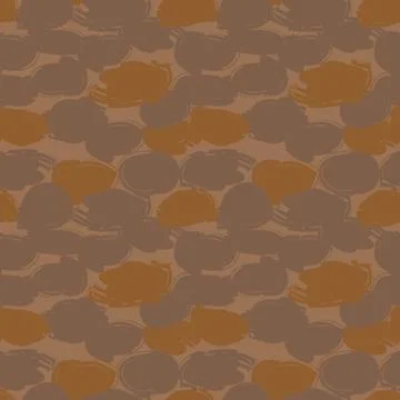 Brown Camouflage Abstract Seamless Pattern Background Stock Illustration