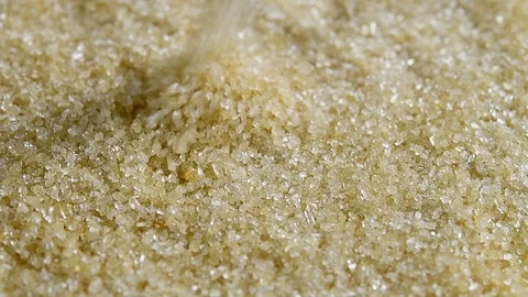 Brown cane sugar Stock Footage 91949656