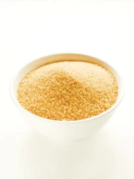 Brown cane sugar Stock Photos