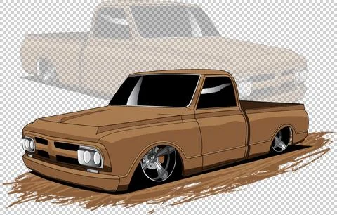 Brown car Stock Illustration