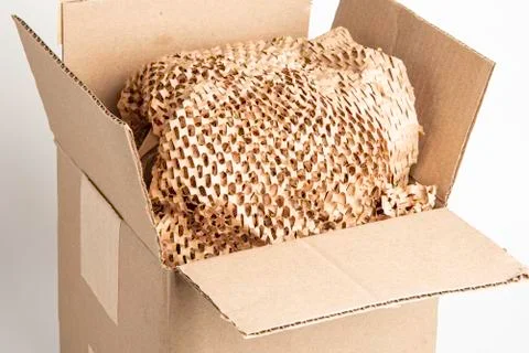 Brown Cardboard Packaging Box Foto stock