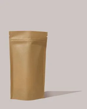 Brown cardboard packaging for tea. Stock Photos