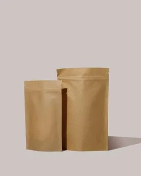 Brown cardboard packaging for tea. Stock Photos