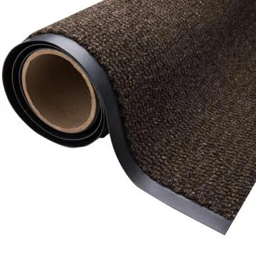 Brown carpet on a white background Stock Photos