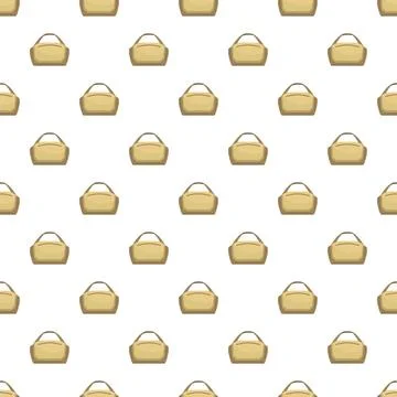 Brown cartoon bags seamless pattern background design Ilustración de archivo